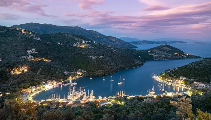 Sivota village harbour near Villa Mulberry, Lefkada